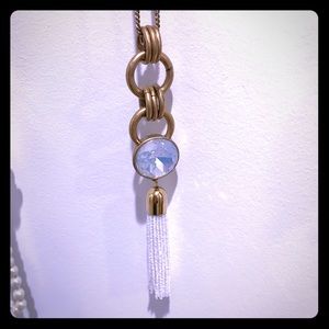 Long adjustable statement necklace